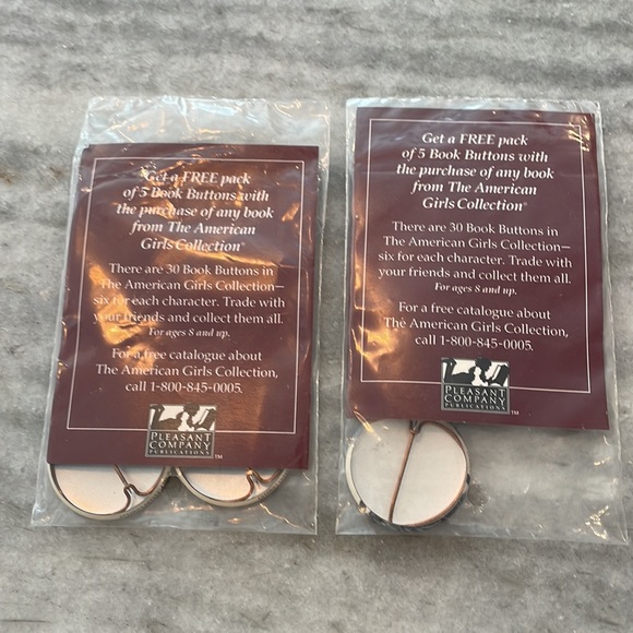 NEW Vintage American Girls Collection Book Button Pins by Pleasant Company - Picture 4 of 4